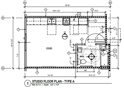 Nestor Senior Village Studio Floorplan